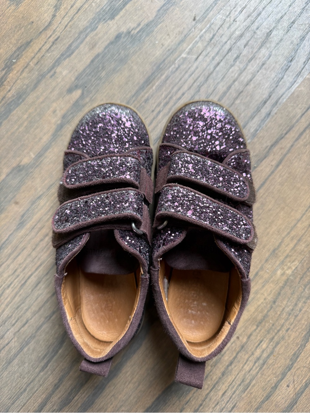 Angulus kids purple glitter sneakers - Picture 3 of 7